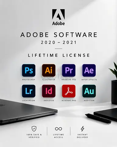 Adobe Software Lifetime License 2020-2021