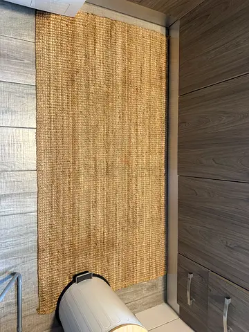 Natural jute woven rug - beige - 80*150