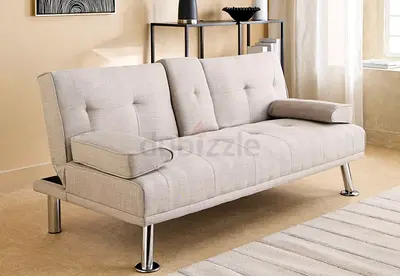 Modern Light Gray Convertible Sofa Bed