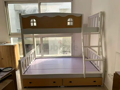 Brand New family bunk bed for kids with storage more details call and WhatsApp