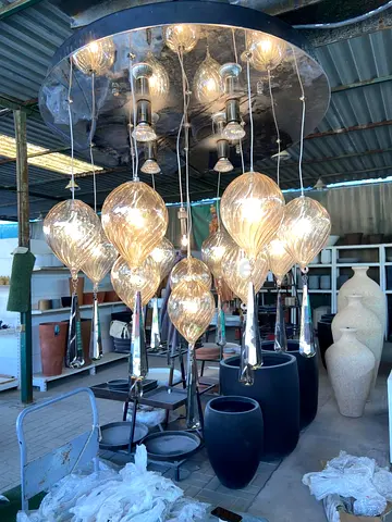 Modern Multi-Pendant Crystal Chandelier Ceiling Light