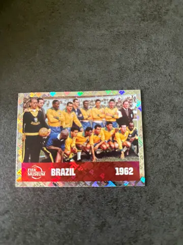 Vintage 1962 Brazil World Cup Team Collectible Card