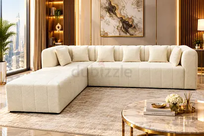 Modern Deep-Seating Sofa
Comfortable deep-seating L-shape sofa with a soft premium finish and spacio