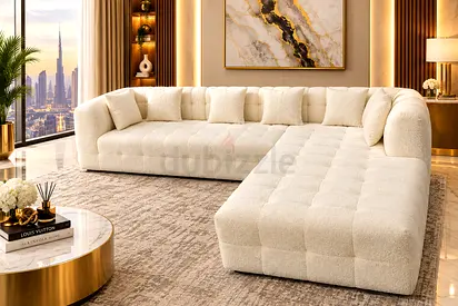 Luxury Corner Sofa
Elegant luxury corner sofa designed for modern apartments and villas. Comfortable