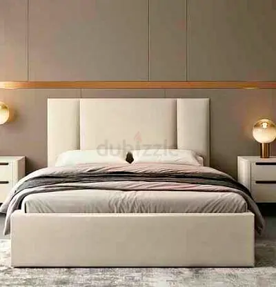 Elegant New Luxury Queen Size bed and mattress Padded headboard