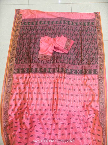 Mysore handloom GI TAG Pure silk saree with blouse 40 size
