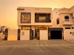 Villa for Sale in Al Yasmeen Gardens – Ajman | 5 Master Bedrooms | Ground + First + Roof | New Pri