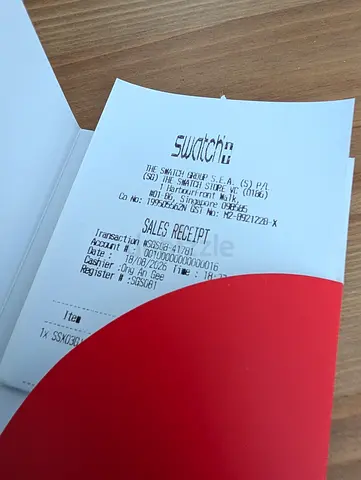 RoyalPop AP Swatch watch with original receipt (Green Eight)