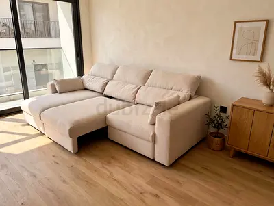 IKEA Esklstuna L shape Sofa Bed Beige