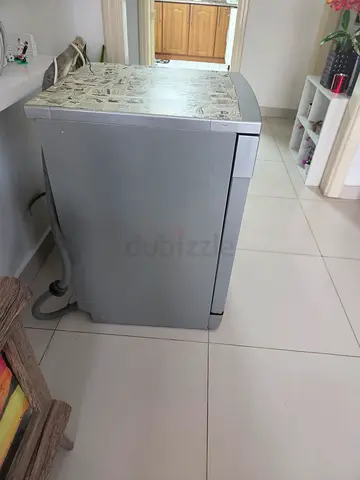 Used freestanding dishwasher - silver, functional but worn