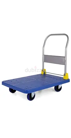 Heavy-Duty Folding Platform Trolley / Hand Truck - Blue