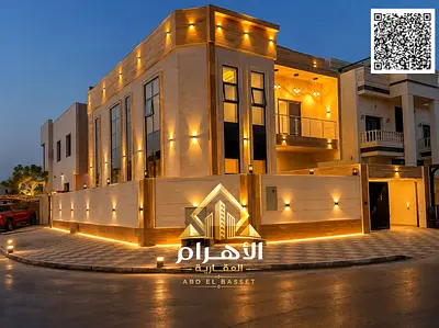 Corner villa for sale in Ajman, Al Yasmeen area | 5 bedrooms, majlis, living room, and maid's room