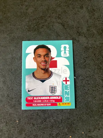 Panini World Cup 2026 Sticker - Trent Alexander-Arnold (England) - Single Card