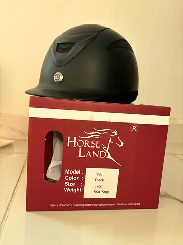 New horse land equestrian helmet brand new for sale located in Sharjah