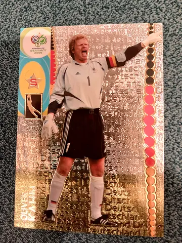 PANINI OFFICIAL WORLD FIFA 2006 CARD #75 Oliver Kahn