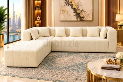 Designer L-Shape Sofa
Designer-style L-shape sofa with beautifully cushioned seating and a premium c