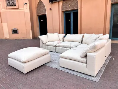 Marina home luscious original feather filled sofa Beige Excellent condition