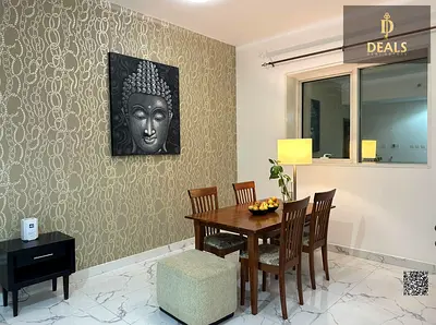 Fully Furnished 2-Bedroom Apartment in Oasis Tower 2, Ajman | AED 52,000 | 4 Cheques