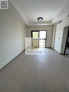 For annual rent in Al Jurf 2 – Ajman, a brand-new first-occupant apartment in a family building, o