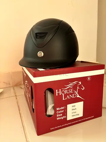 New horse land equestrian helmet brand new for sale located in Sharjah