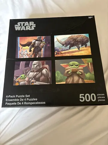 Star Wars 4-Pack 500-Piece Puzzle Set (Grogu & Characters) - Complete