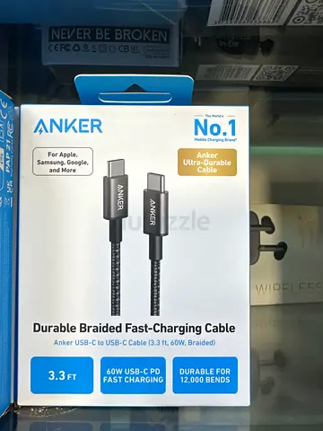 Anker Durable Braided USB-C to USB-C Fast Charging Cable 1m (3.3ft)