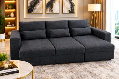 Easy Sofa-to-Bed Conversion
Easily converts from a comfortable sofa into a spacious bed whenever yo