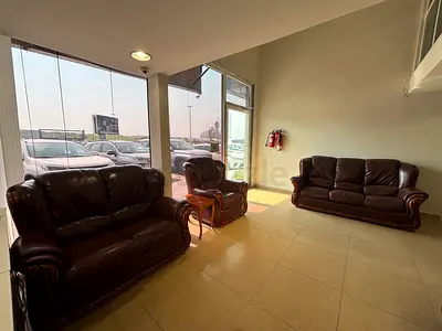 Brown leather 3-seater sofa + 2-seater and armchair set - good condition