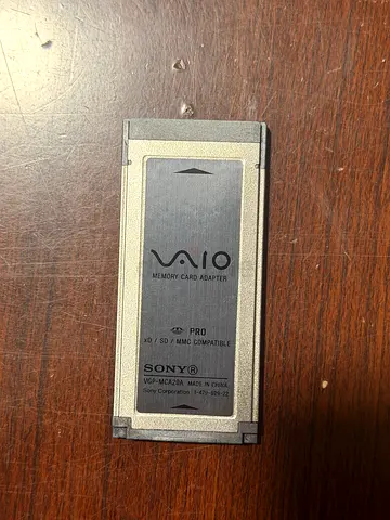 Sony VAIO Memory Card Adapter PCMCIA (PC Card) - Used