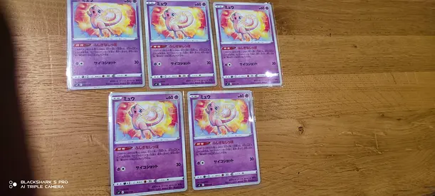 Collection of 8 Pokémon Mew cards