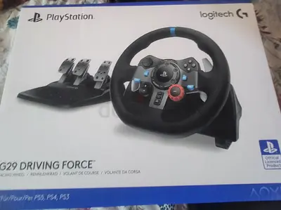G29 steering wheel and paddles ps5/ps4/pc new condition f