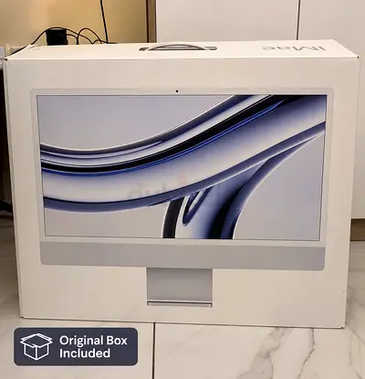 FULL SETUP – iMac M3 + 5TB WD HDD + Hub + Original Accessories & Box