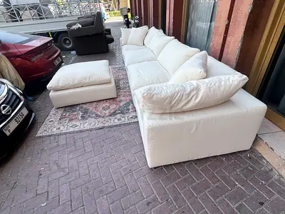 Marina home luscious original feather filled sofa Beige