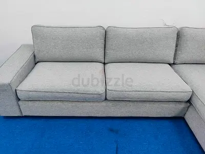 Ikea kivik gray color lshape sofa