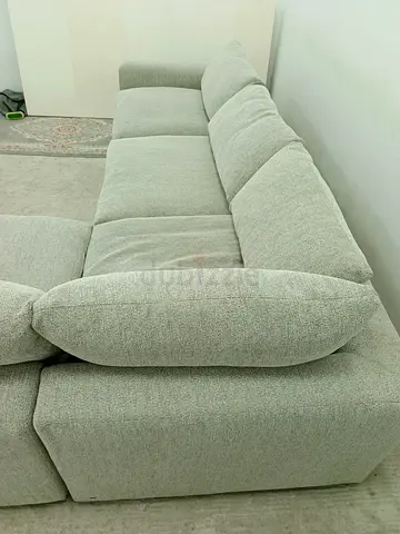 Perfect condition the one brand gray color feather 🪶 filled modular sofa