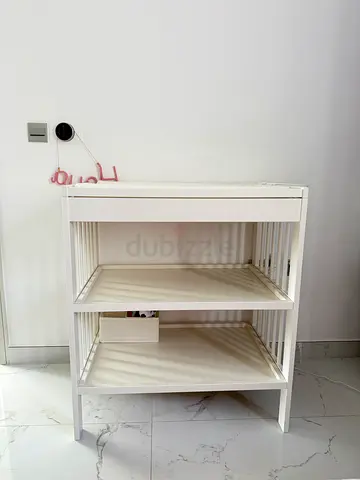 IKEA gulliver changing table, mat, and 2 covers