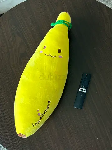 Plush yellow banana stuffed toy - soft and cuddly