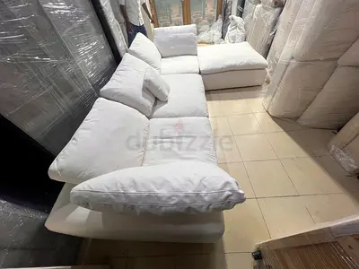 Marina home feather filled sofa Beige