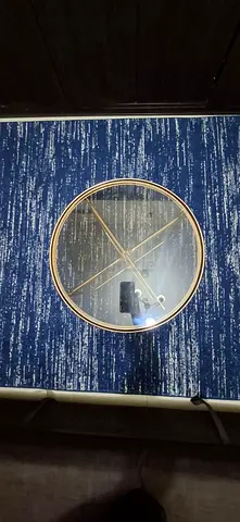Golden glass table