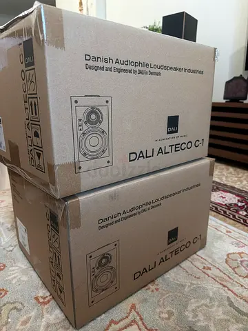 2 Pairs of DALI Alteco C-1 Bookshelf Speakers - for full atmos 4 channel front and rear