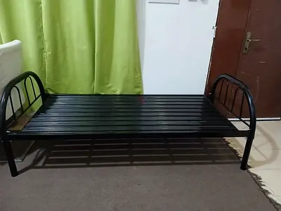 Single Metal Bed Frame - Black, Good Condition