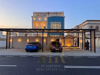 Luxury Villa for Sale in Al Rawda 2 – Ajman | Corner plot with private pool | 6 master bedrooms | Two floors plus a roof terrace; price includes elect