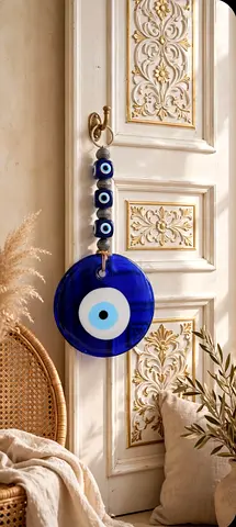 Beautiful brand new blue evil eye hanging for protection from evil bad luck and black magic for sale