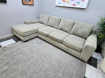 Grey L-Shaped Corner Sofa