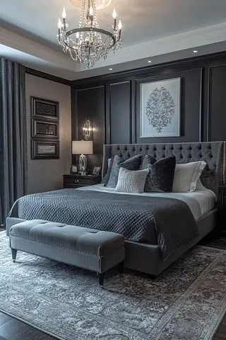 Beautiful Gray Color*200*200*  super King Size Bed Available