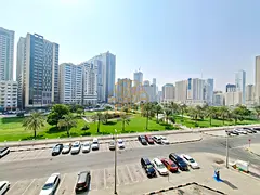 Park view big 3 bhk just 55k balcony maidroom with bathroom dinning area near safia park