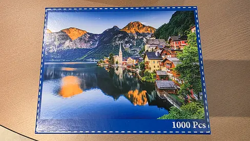 Jigsaw puzzle 1000 pieces, Hallstatt Austria lake view