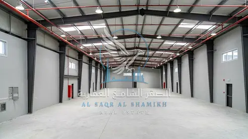 Industrial Yard with Warehouse for Rent in Al Sajaa | 29,000 Sq Ft | 18,000 Sq Ft Warehouse | 230 kW Power