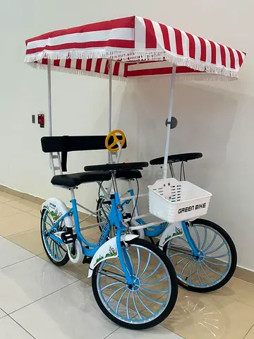 2 Seater Canopy bike with 4 tyres