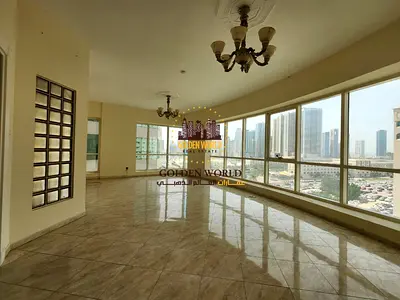 Luxury 3BR apartment for annual rent in Al Majaz 3, with free AC, free gym and swimming pool, near Al Qasba.